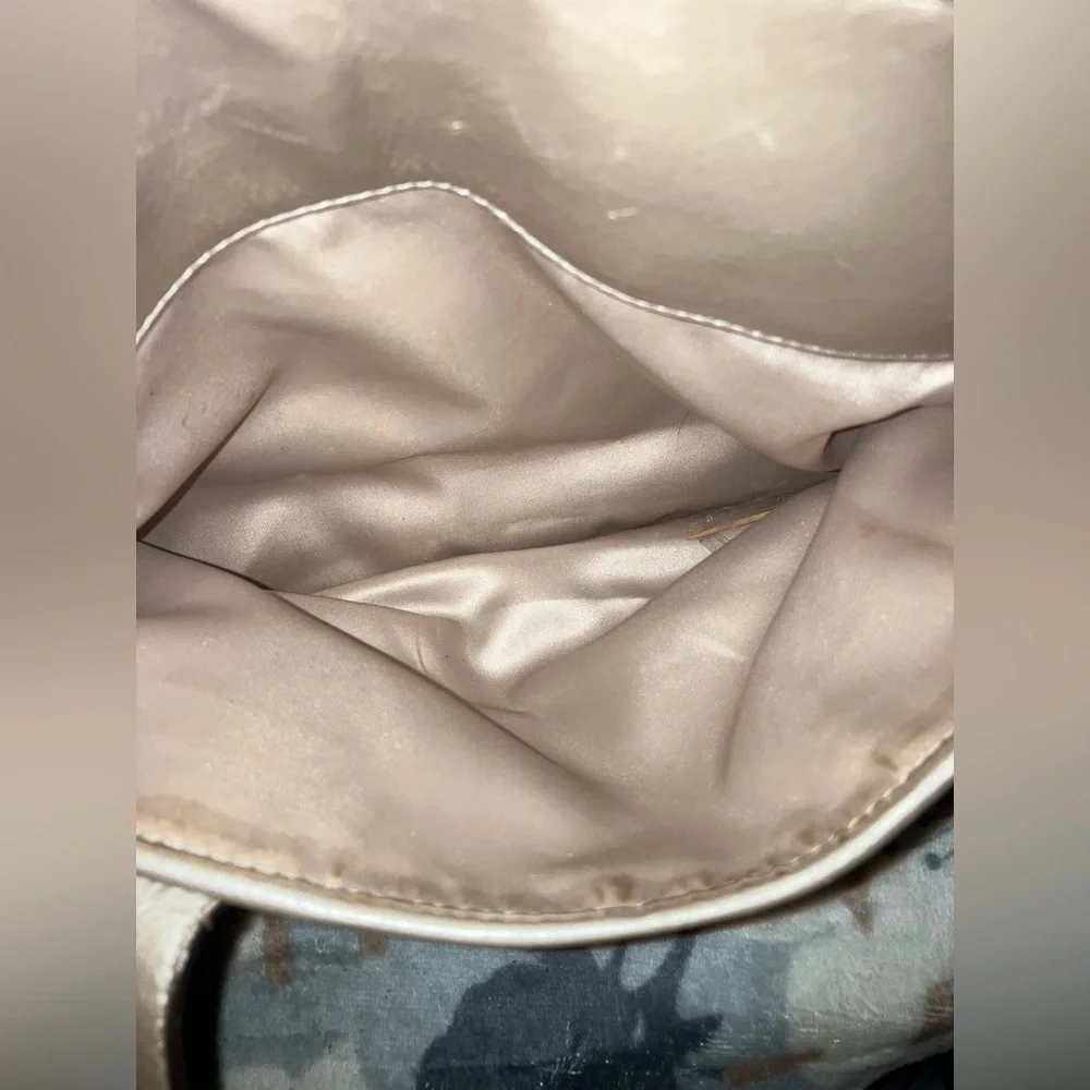 Coach Gold Metallic Tote Bag with Structured Design - Picture 12 of 12